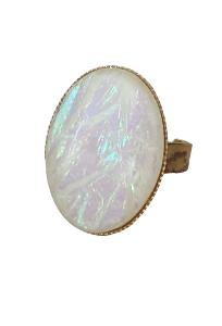 BAGUE AURORE BOREALE BLANCHE