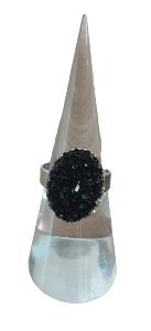 BAGUE DRUZY NOIR