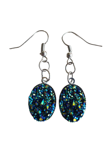 BOUCLES D'OREILLES DRUZY PAILLETTES