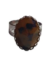 BAGUE MARRON ET NOIR